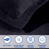 Basket Weave Matelasse Cotton Bedspread Set