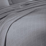 Basket Weave Matelasse Cotton Bedspread Set