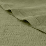 Basketweave Classic Farmhouse All-Season Cotton Blanket