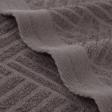 Basketweave Jacquard Egyptian Cotton Medium Weight Plush 3 Piece Towel Set