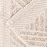 Basketweave Jacquard Egyptian Cotton Medium Weight Plush 3 Piece Towel Set