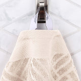 Basketweave Jacquard Egyptian Cotton Medium Weight Plush 3 Piece Towel Set