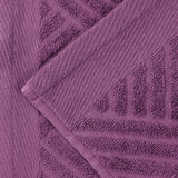 Basketweave Jacquard Egyptian Cotton Medium Weight Plush 3 Piece Towel Set