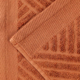 Basketweave Jacquard Egyptian Cotton Medium Weight Plush 3 Piece Towel Set