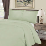 1000 Thread Count Cotton Blend Solid 3 Piece Duvet Cover Set
