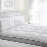Brushed Microfiber Down Alternative Mattress Topper 2 Inch White