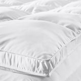 Brushed Microfiber Down Alternative Mattress Topper 2 Inch White
