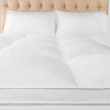 Brushed Microfiber Down Alternative Mattress Topper 2 Inch White