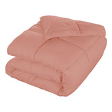 Brushed Microfiber Down Alternative Medium Weight Solid Comforter