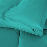 Brushed Microfiber Down Alternative Medium Weight Solid Comforter