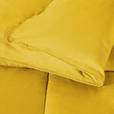 Brushed Microfiber Down Alternative Medium Weight Solid Comforter