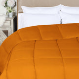 Brushed Microfiber Down Alternative Medium Weight Solid Comforter