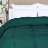 Brushed Microfiber Down Alternative Medium Weight Solid Comforter