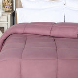 Brushed Microfiber Down Alternative Medium Weight Solid Comforter