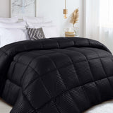 Brushed Microfiber Down Alternative Medium Weight Striped Comforter