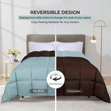 Brushed Microfiber Reversible Down Alternative Comforter