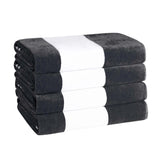 Cabana Stripe Oversized Cotton Beach Towel Set Of 2,4,6