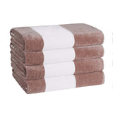 Cabana Stripe Oversized Cotton Beach Towel Set Of 2,4,6