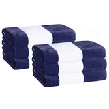 Cabana Stripe Oversized Cotton Beach Towel Set Of 2,4,6