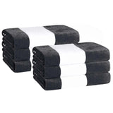 Cabana Stripe Oversized Cotton Beach Towel Set Of 2,4,6