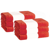 Cabana Stripe Oversized Cotton Beach Towel Set Of 2,4,6