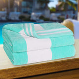 Cabana Stripe Oversized Cotton Beach Towel Set Of 2,4,6