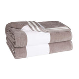 Cabana Stripe Oversized Cotton Beach Towel Set Of 2,4,6
