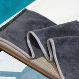 Cabana Striped Cotton Standard Size Chaise Lounge Chair Cover Set of 2