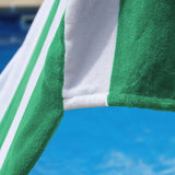 Cabana Striped Cotton Standard Size Chaise Lounge Chair Cover Set of 2