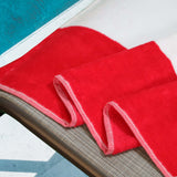 Cabana Striped Cotton Standard Size Chaise Lounge Chair Cover Set of 2