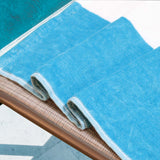 Cabana Striped Cotton Standard Size Chaise Lounge Chair Cover Set of 2