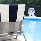 Cabana Striped Cotton Standard Size Chaise Lounge Chair Cover Set of 2