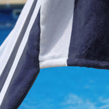 Cabana Striped Cotton Standard Size Chaise Lounge Chair Cover Set of 2