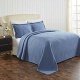 Cascade Cotton Jacquard Matelassé 3-Piece Bedspread Set