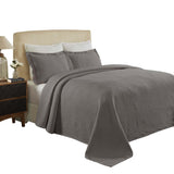 Cascade Cotton Jacquard Matelassé 3-Piece Bedspread Set