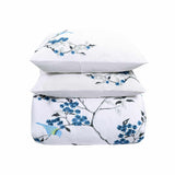 Cherry Garden Embroidered Cotton Duvet Cover Set
