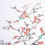 Cherry Garden Embroidered Cotton Duvet Cover Set