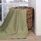 Clara Cotton Textured Jacquard Striped Lightweight Woven Blanket