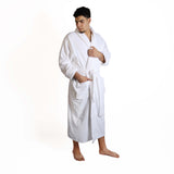 Classic Men's Bath Robe Turkish Cotton Bathrobe with Adjustable Belt