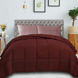 Classic Reversible Medium Weight Down Alternative Microfiber Comforter