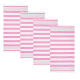Coastal Resort Stripe Fouta 4 Piece Beach Towel with Tassels