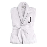 Cotton Embroidered Bathrobe Adults Unisex Bath Robe for Men and Women