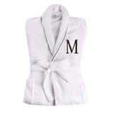 Cotton Embroidered Bathrobe Adults Unisex Bath Robe for Men and Women