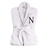 Cotton Embroidered Bathrobe Adults Unisex Bath Robe for Men and Women