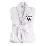 Cotton Embroidered Bathrobe Adults Unisex Bath Robe for Men and Women