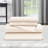 Cotton Flannel Solid Deep Pocket Bed Sheet Set