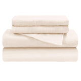 Cotton Flannel Solid Deep Pocket Bed Sheet Set