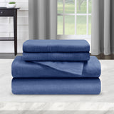 Cotton Flannel Solid Deep Pocket Bed Sheet Set