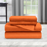 Cotton Flannel Solid Deep Pocket Bed Sheet Set