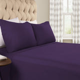Cotton Flannel Solid Deep Pocket Bed Sheet Set